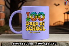 100 Days of School Pop It Rainbow Sublimation PNG Product Image 3