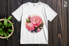 Peony Flower Clipart Sublimation PNG Product Image 2