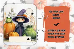 Cartoon Halloween Pumpkins Money Card, Halloween Gift Card Product Image 2