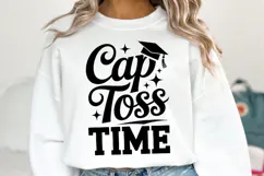 Cap Toss Time svg | Graduation Svg | Shirt Svg Product Image 1