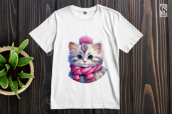Cute Cat in Cup Clipart Sublimation PNG Product Image 2