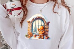 Christmas Santa House Clipart, Christmas PNG Product Image 2