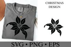 Christmas Flower Svg | Christmas svg | Shirt Svg Product Image 3