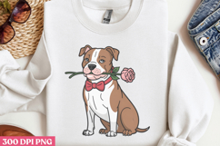 Valentine Dog Sublimation PNG Product Image 3
