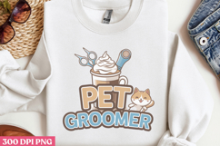 Pet Groomer PNG, Cat Mom Sublimation PN Product Image 3