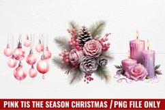 Pink Tis The Season Christmas Sublimation Product Image 1