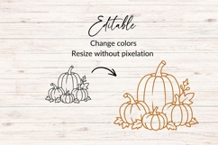 Hand Drawn Fall Pumpkins SVG Product Image 2