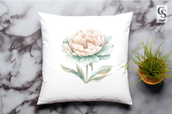 Cream Rose Floral Clipart Sublimation PNG Product Image 2