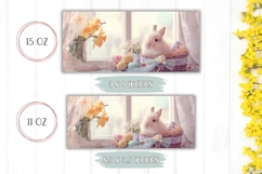 Easter Basket Mug Wrap, Cute Easter Mug Template Product Image 2