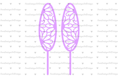 Easter bunny ears decoration svg, Easter topper laser cut Product Image 2