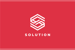Solution Letter S Hexagon Logo Design Vector Product Image 2