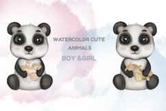 Baby animals watercolor bundle clipart. Sublimation baby Product Image 4