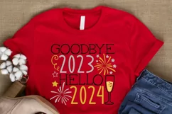 Goodbye 2023 Hello 2024 svg, New Year's Eve Svg, New Years. Product Image 3