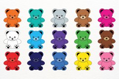 Happy Bears Colorful Cliparts Product Image 2