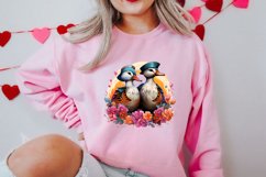 Valentines Day Mandarin Duck Couple, Christmas Clipart Product Image 2