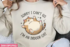 Sorry I Can't Go, I'm PNG, Funny Animal Sublimation PNG Product Image 1