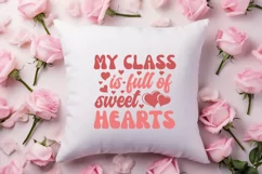 My class is full of sweet heart SVG, Retro Valentine SVG Product Image 2