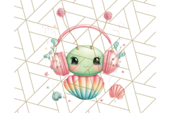 Alien Vacation Clipart PNG, Cute Summer Galaxy Art Clip Art Product Image 2