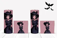 Cartoon Halloween Witch Tumbler, Halloween Tumbler PNG Product Image 2
