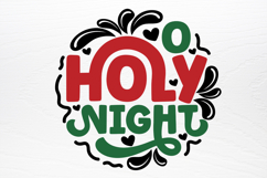Christmas Round Ornaments Sign SVG Product Image 2