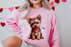 Cute Valentine Dog Clipart, Valentines Day Dog Clipart Product Image 2