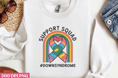 Support Squad #DownSyndrome PNG, Syndrome Sublimation PNG Product Image 3