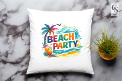 Sun Fun Summer Beach Clipart PNG Sublimation Product Image 2