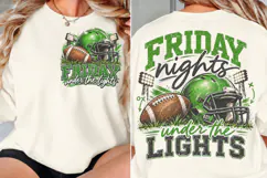 Friday Night Football Front Back PNG, Football Chest Back Sh Product Image 2