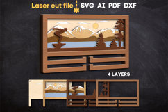 Swimming Medal Holder SVG laser cut file for Glowforge Product Image 2