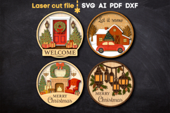 Christmas Signs Bundle SVG laser cut files for Glowforge Product Image 2