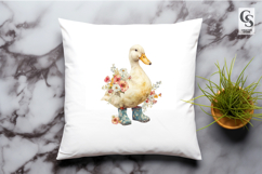 Duckling Boots Watercolor Clipart Sublimation PNG Product Image 3