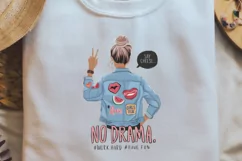 Funny Beautiful Girl Quotes Sublimation Design PNG Product Image 2