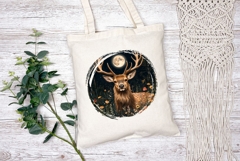 Celestial Deer Illustration PNG, Night Illustration Product Image 2