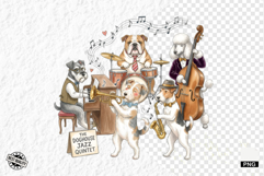 Cute Dogs Music Band Clipart Product Image 1