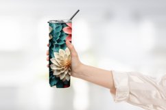 3d flower tumbler wrap sublimation Product Image 2