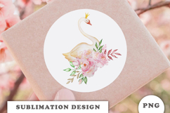 Watercolor Swan Princess png Product Image 2