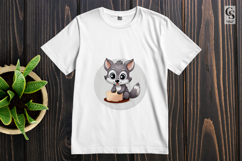 Cute Raccoon Clipart Sublimation PNG Product Image 2