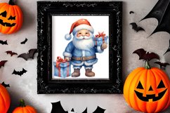 Blue Christmas Watercolor Clipart Sublimation Product Image 2