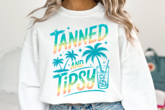 Tanned &amp; Tipsy Svg | Svg Files for Cricut | Shirt Svg Product Image 3