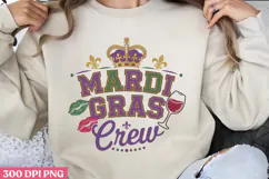 MARDI GRAS Crew PNG, Mardi Gras Sublimation PNG Product Image 1