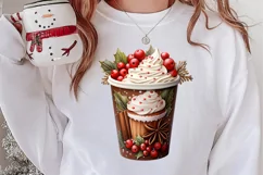 Christmas Drink Clipart Sublimation, Christmas PNG Product Image 2
