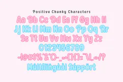 Positive Chunky - Adorable Bubble Font Product Image 2