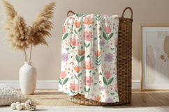 Cozy blanket basket mockup Product Image 3