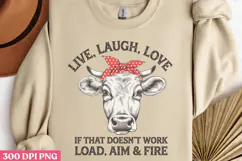 Live Laugh Love If That PNG, Funny Animal Jokes sublimation Product Image 3