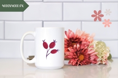 Red Autumn Berries Illustration, Berry PNG, Autumn Print Product Image 2