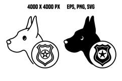 Police Dog Icons Product Image 1