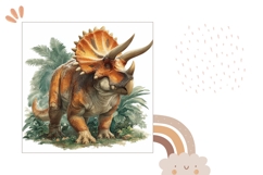 Dinosaur Pillow Case, Dino Pillow Sublimation Design Product Image 2