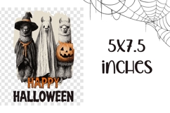 Happy Halloween Towel, Halloween Lama Towel Sublimation Product Image 2