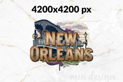 New Orleans PNG, French Quarter Louisiana Sublimation Design Product Image 2