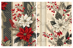 Christmas, Red, Black, Papers, Junk Journal Product Image 2